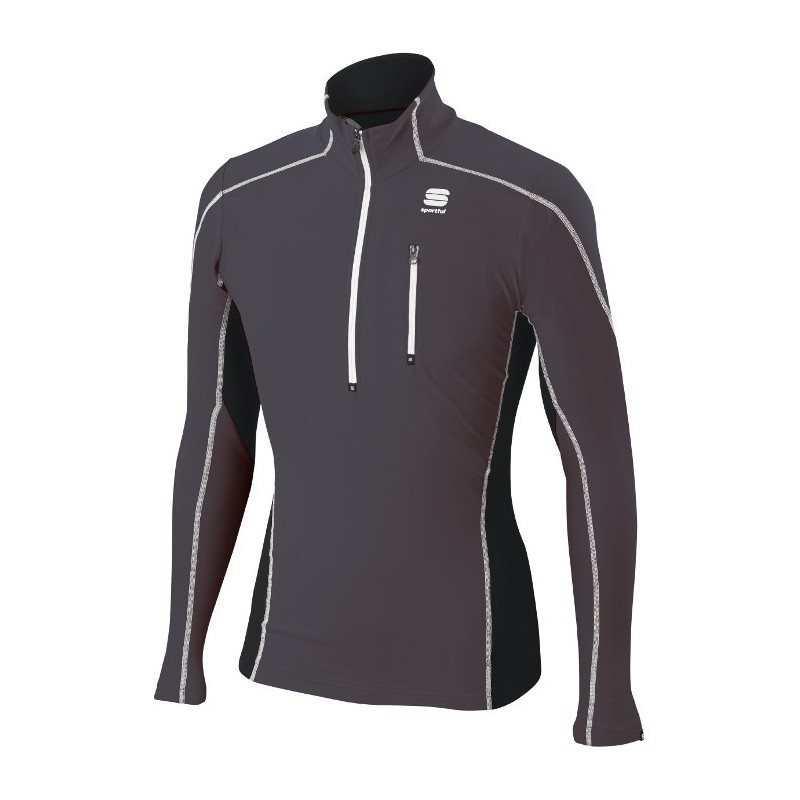 Warme trui Sportful Cardio Tech Top grijs-zwart Warme trui Sportful Cardio Tech Top grijs-zwart